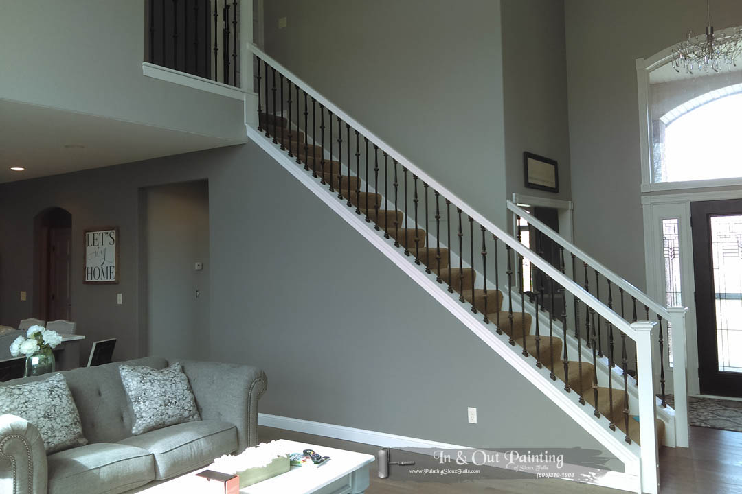 Stairway after professional painting